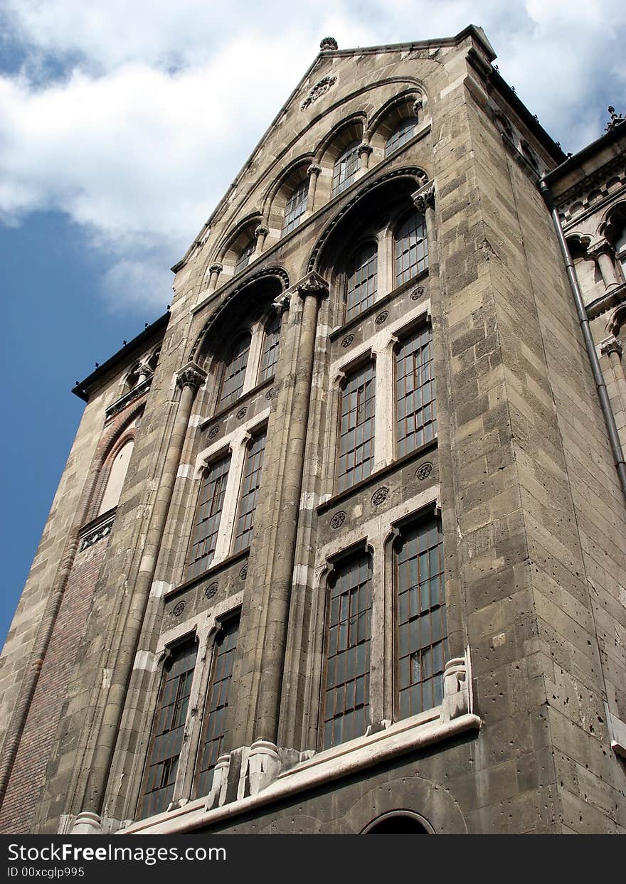 Beautiful 18th century castle building in Budapest. Beautiful 18th century castle building in Budapest