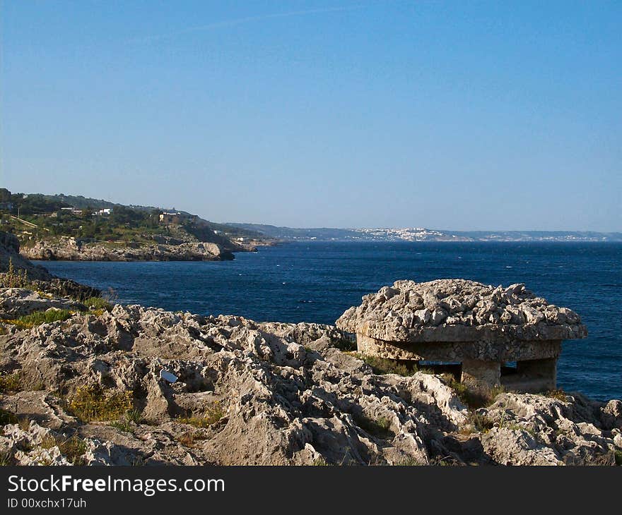 The adriatic coast of Marina Serra in province of Lecce, Region Puglia, Italy. The adriatic coast of Marina Serra in province of Lecce, Region Puglia, Italy.