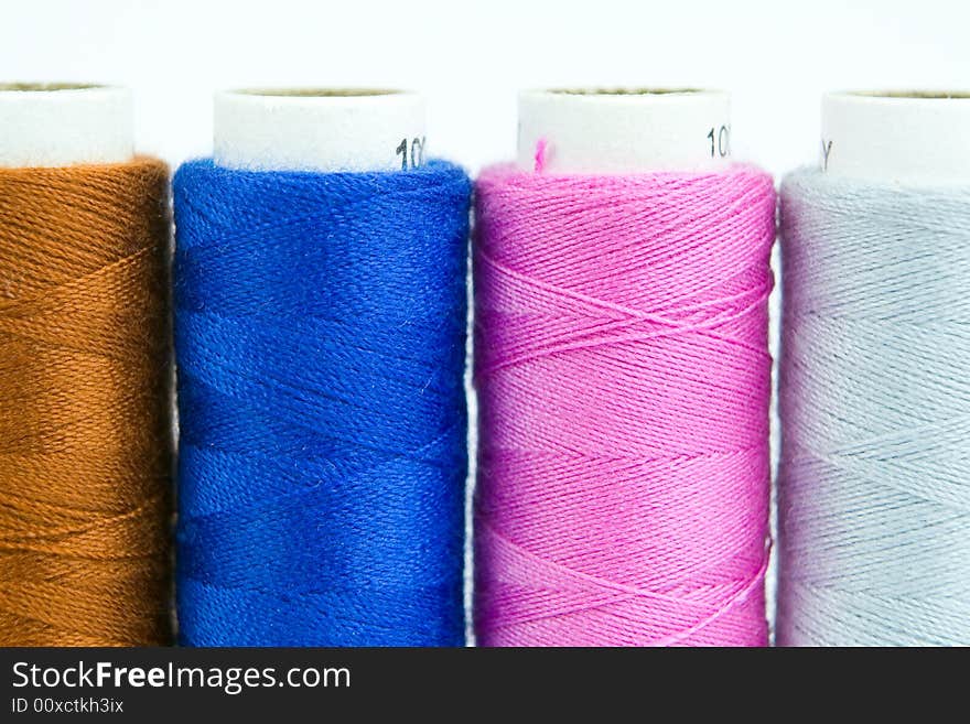 Coloured silks for hand embroidery. Coloured silks for hand embroidery