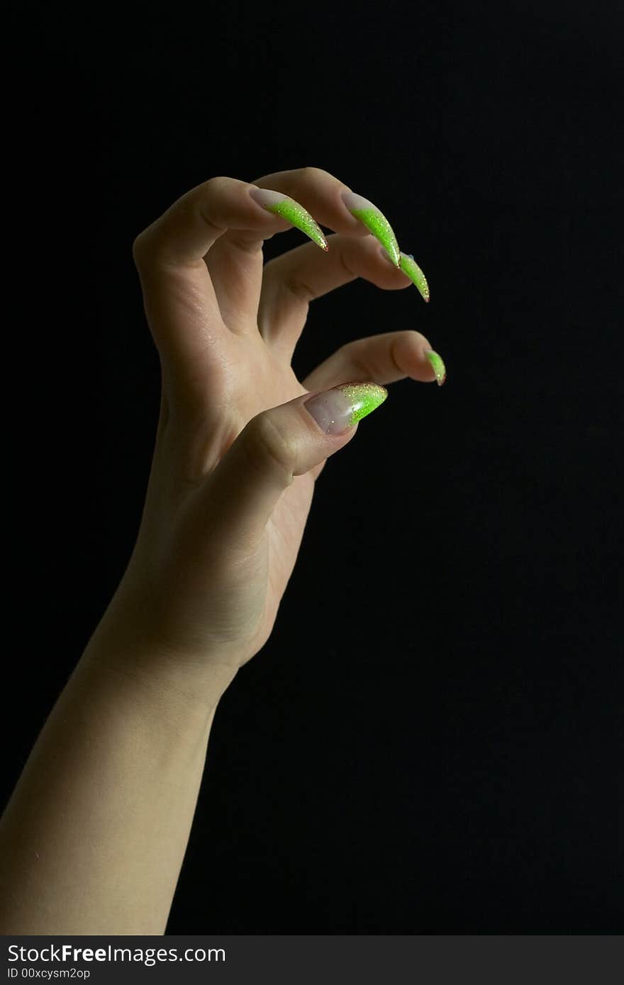 Gel nails on black background. Gel nails on black background.