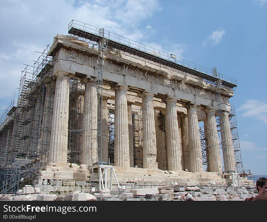 Parthenon at the acropolis, Athens Greece.