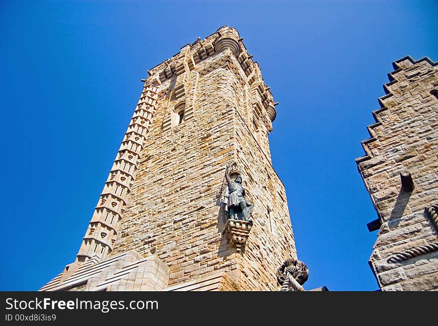 Looking up at the wallace monument