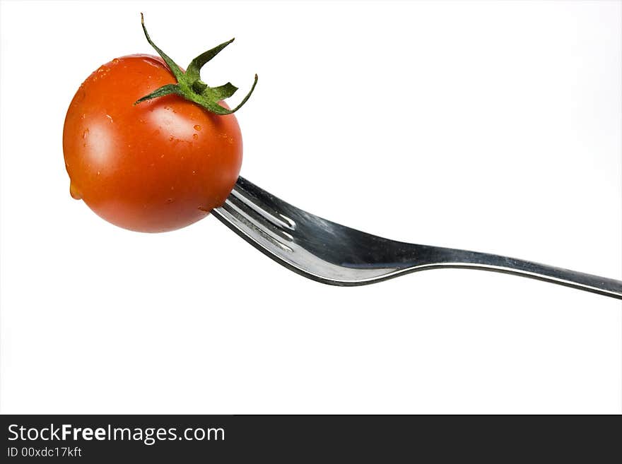 Fork With Fresh Tomato