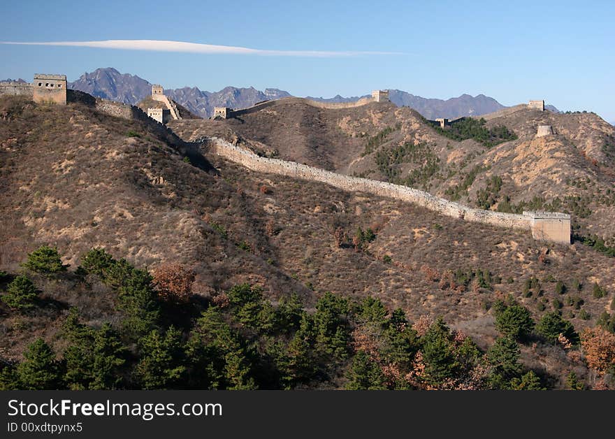 Trekking on Great Wall.