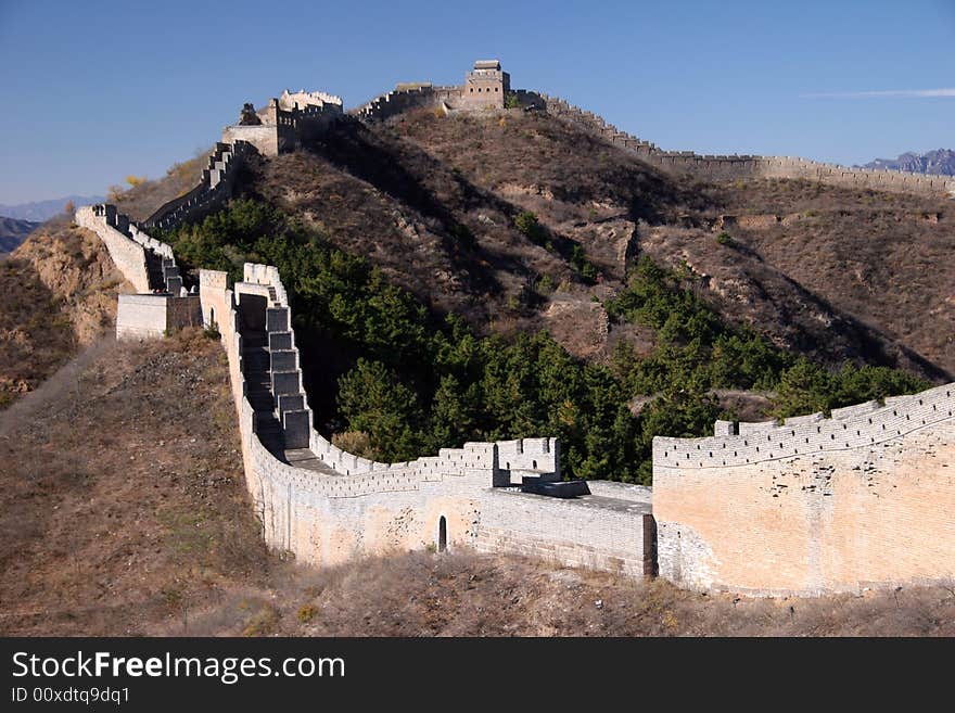 Trekking on Great Wall.