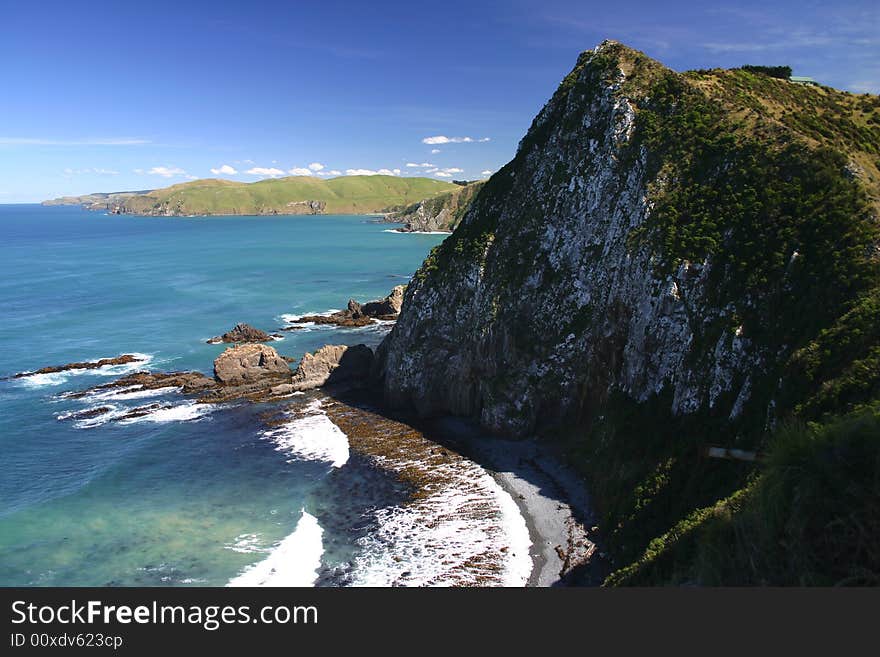 Cliff at the Nugget Point