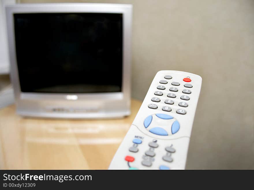 Remote control and tv