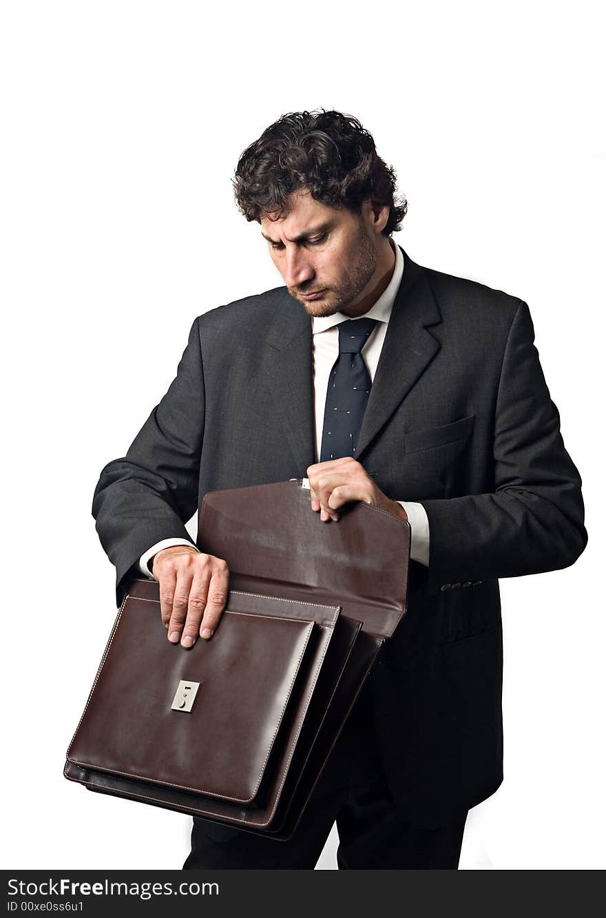 Businessman suitcase