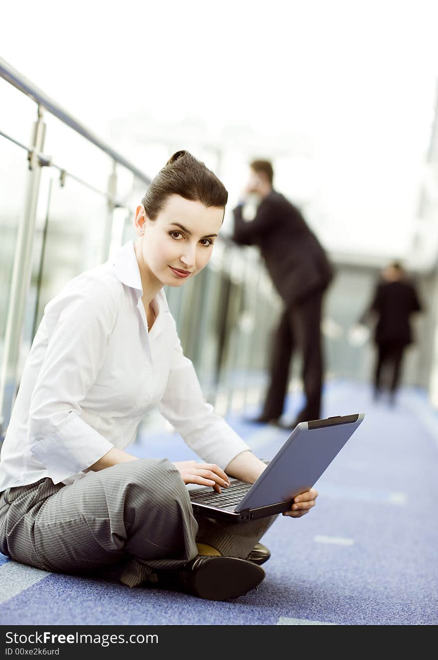 Businesswoman With Notebook