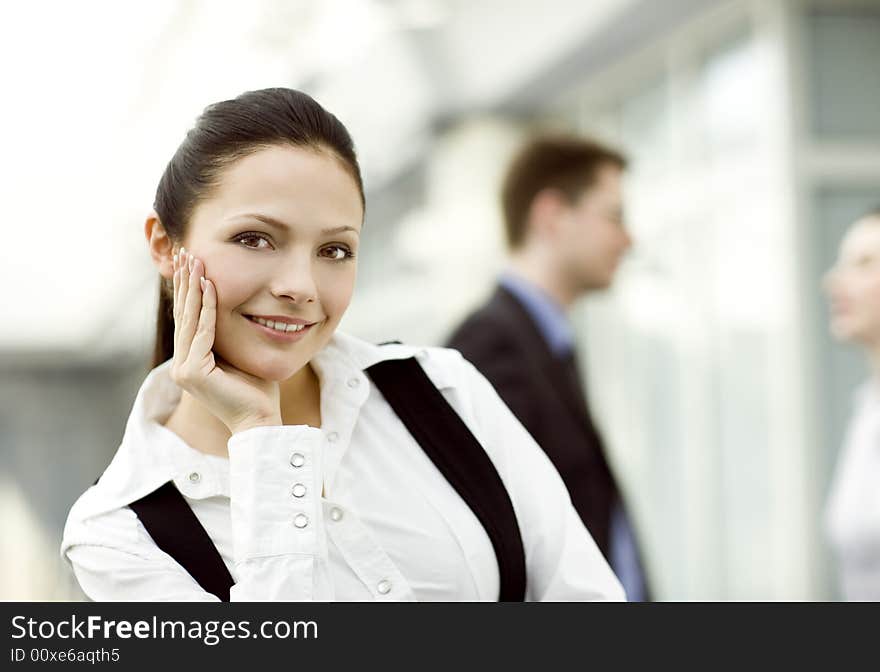 Portrait of young beautiful woman. Portrait of young beautiful woman