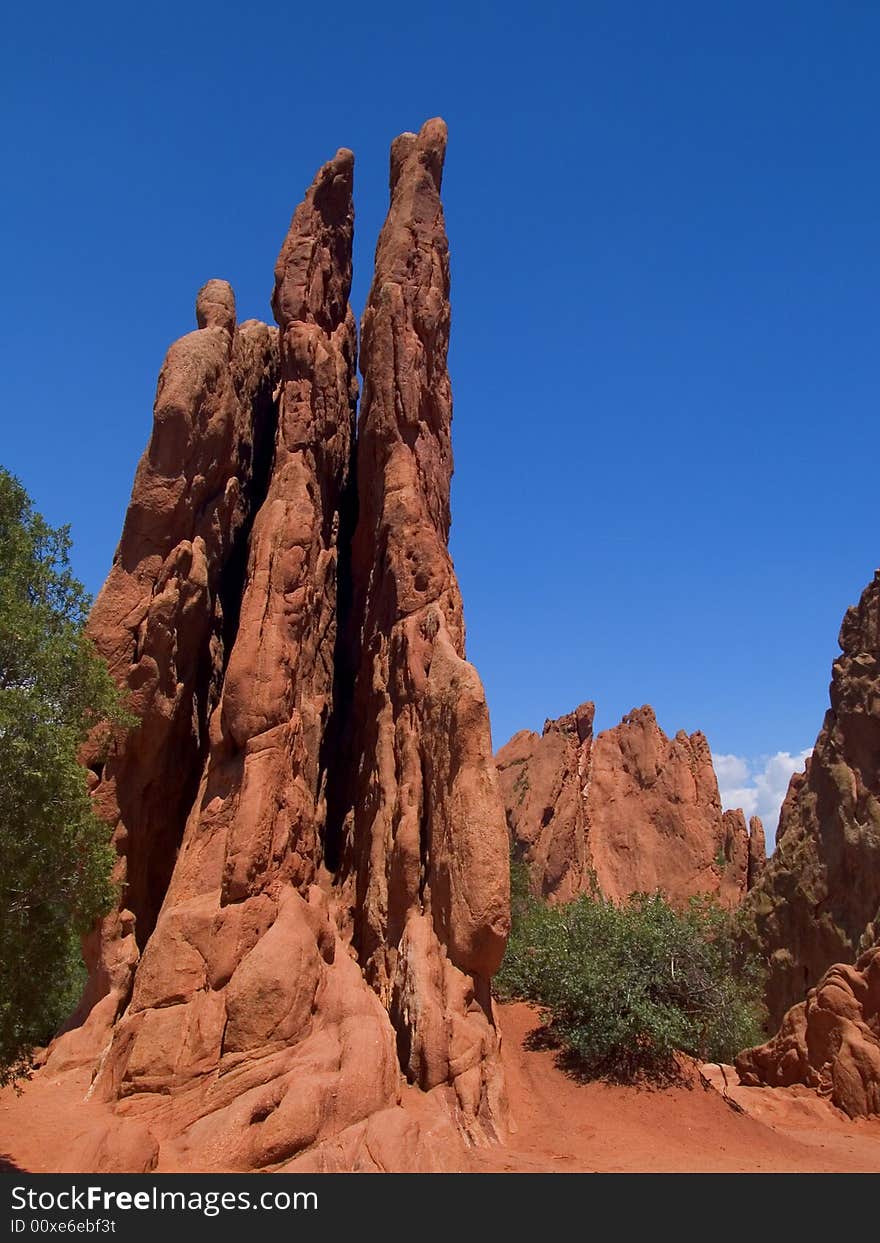 Garden of the Gods free city park - Colorado Springs, Colorado. Garden of the Gods free city park - Colorado Springs, Colorado.