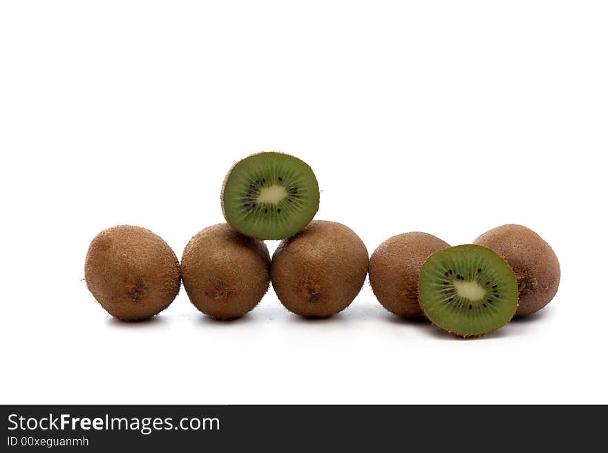 Kiwi on a white background