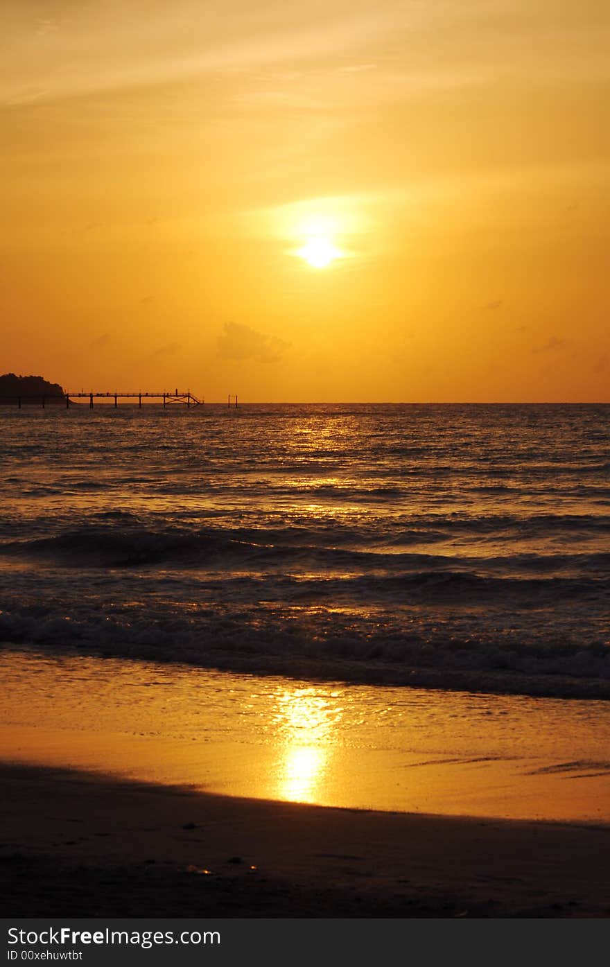 Sunset at the beach