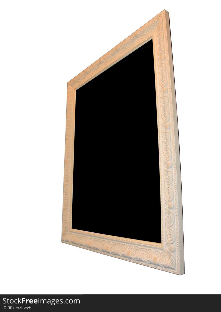 Isolated Blank Picture Frame Cutout Background Close-up