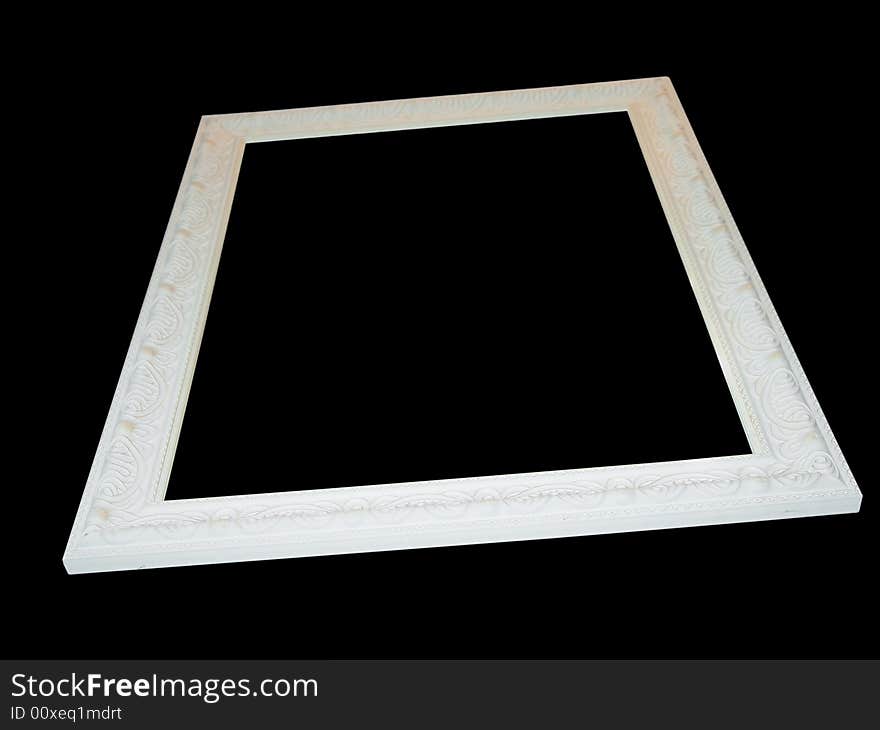 Isolated Blank Picture Frame Cutout Background Close-up