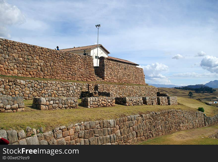 Inca castle ruins in Chinchero