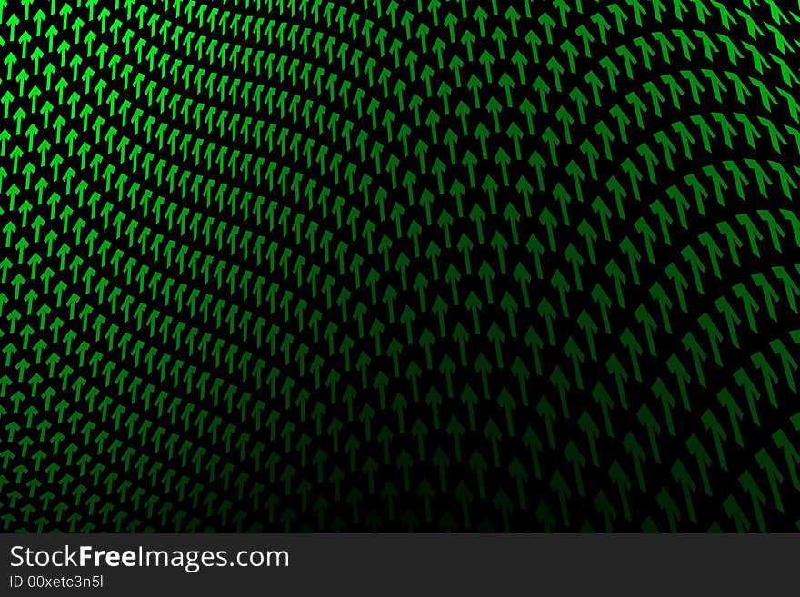 Vector illustration of green arrow pattern. Vector illustration of green arrow pattern