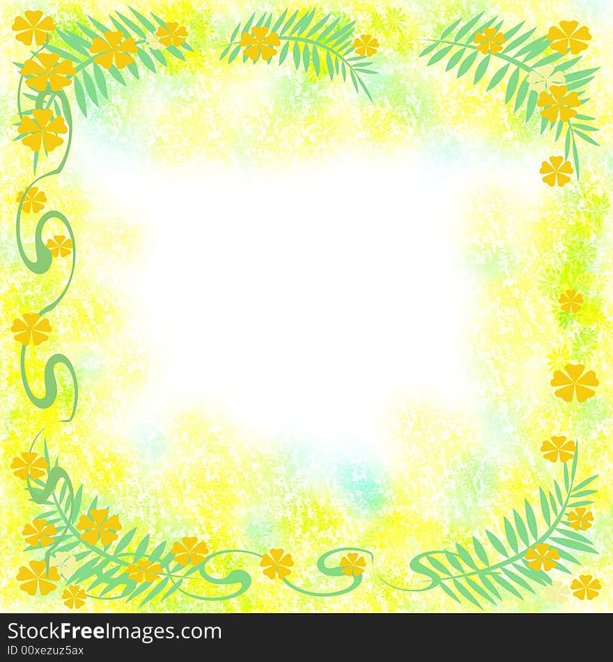 Sunny tropic frame