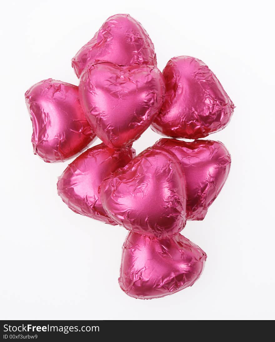 Pink Chocolate Hearts