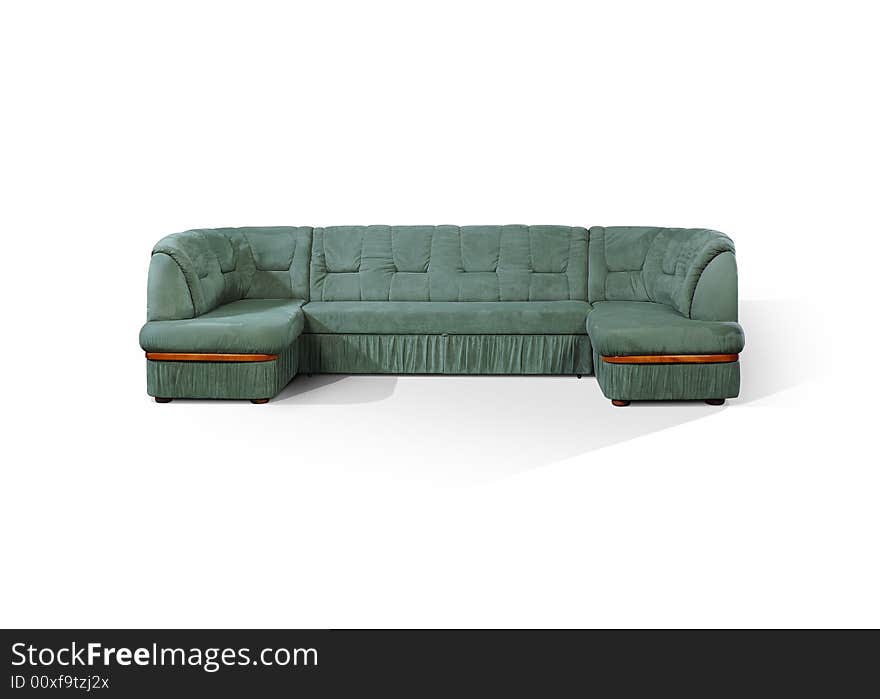 Symmetric angular sofa