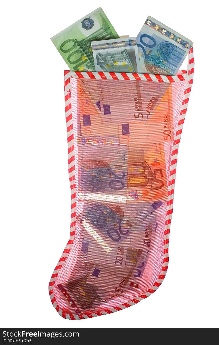 Christmas stocking - euros