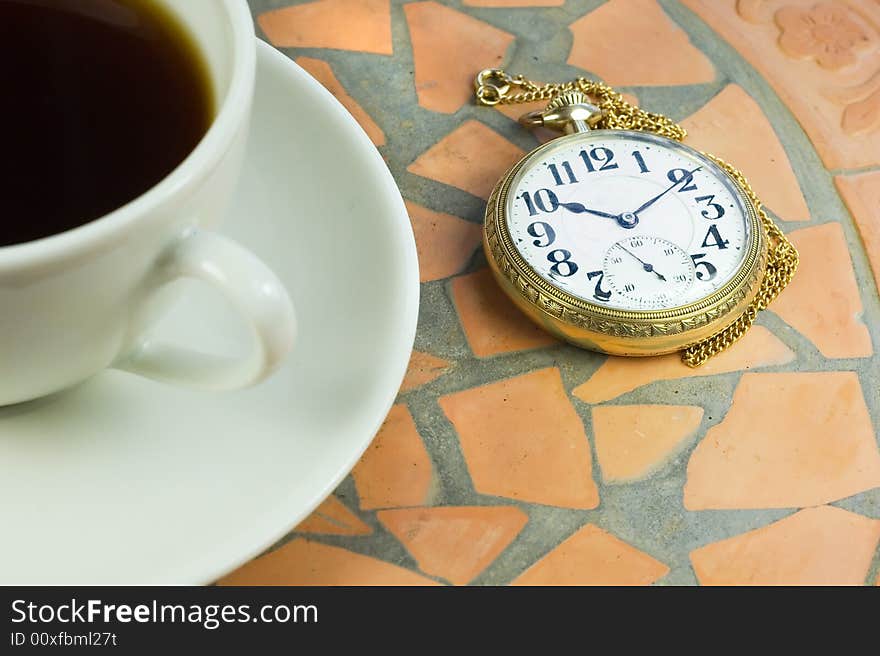 Vintage Watch And Coffee