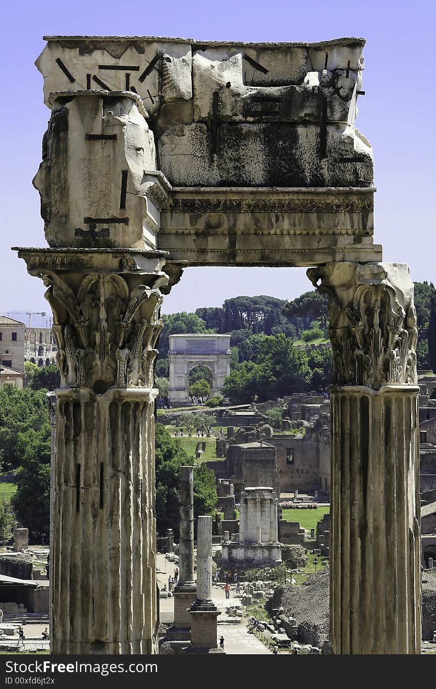 Ruins, Forum Romanum in Rome