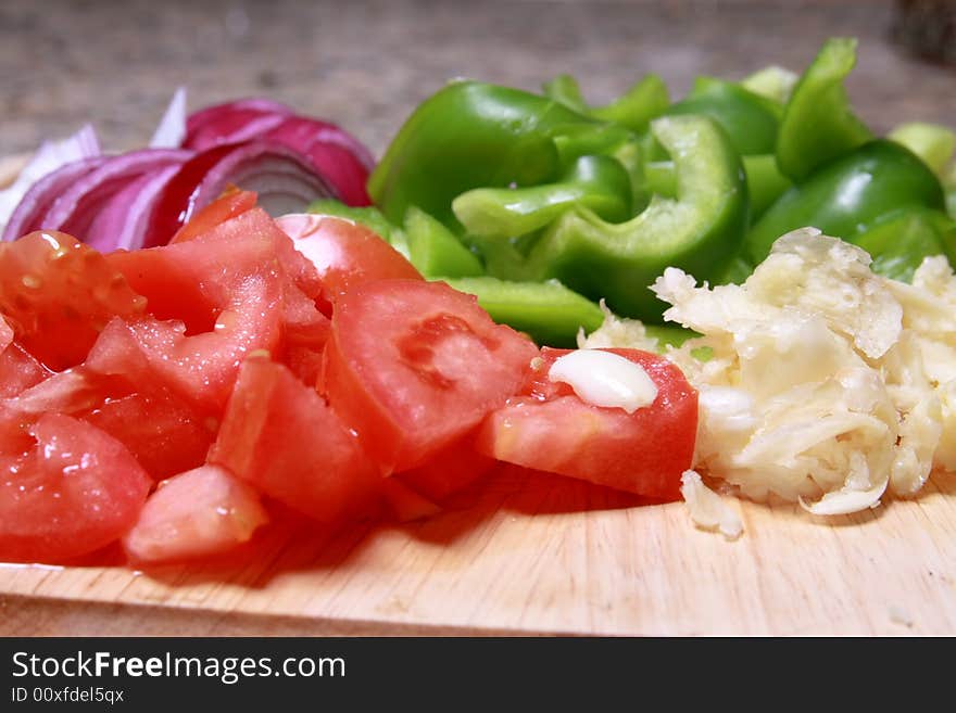 Healthy organic and natural vegetables cut raw. Healthy organic and natural vegetables cut raw.