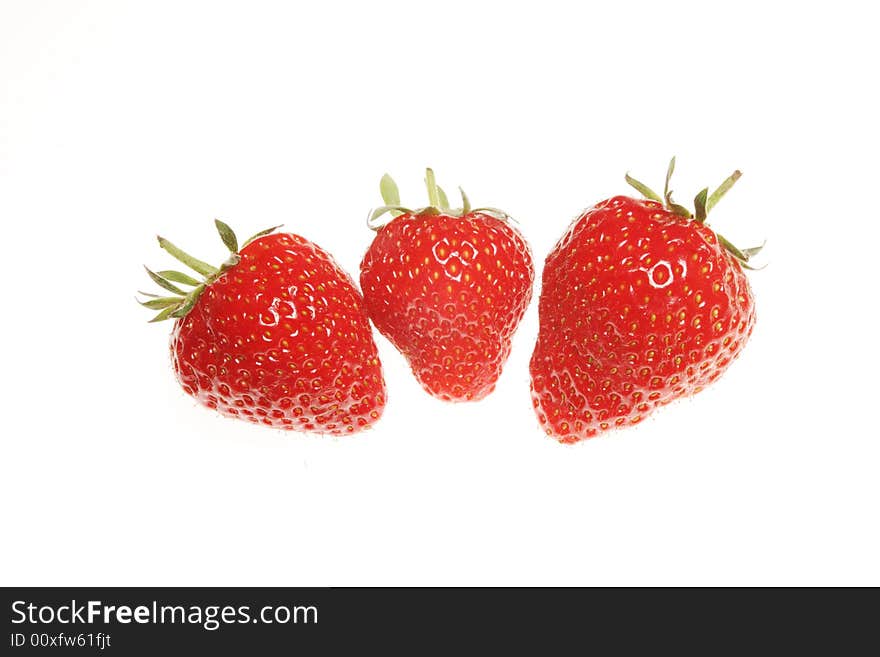 Three stawberries