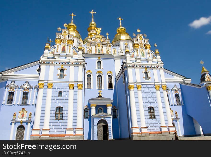 A church is in kieve, Mikhaylovskiy cathedral