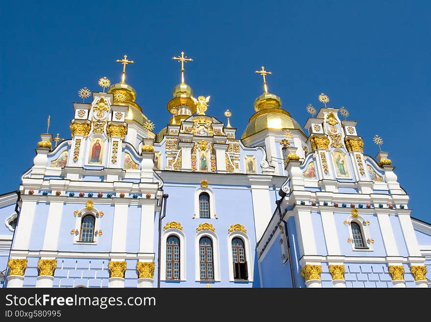 A church is in kieve, Mikhaylovskiy cathedral