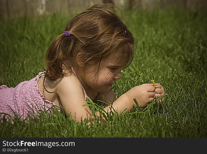 I shot this while watching her pick a flower. I shot this while watching her pick a flower