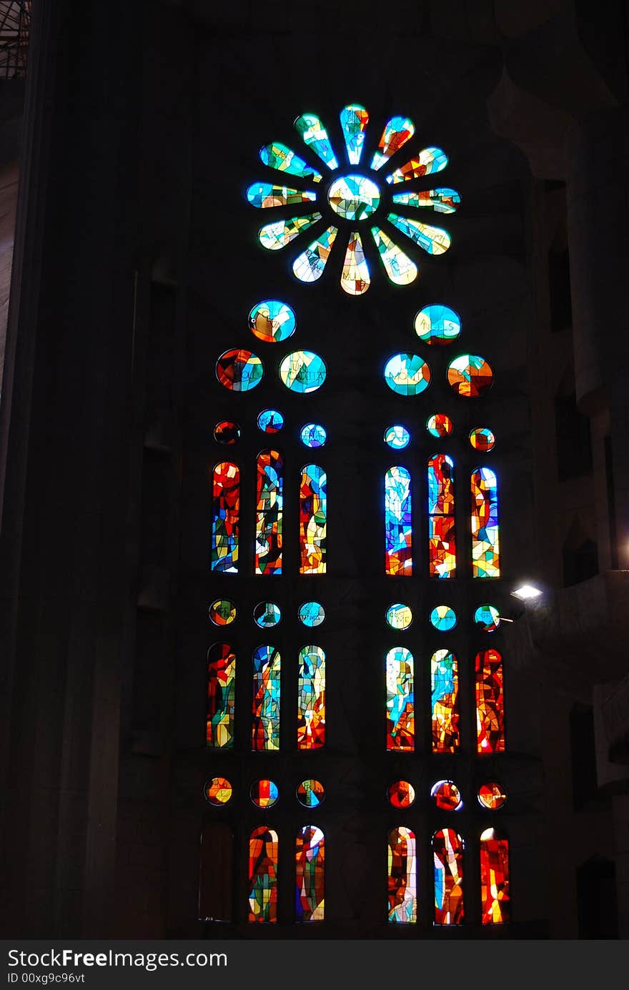 Stained glass, Sagrada Familia