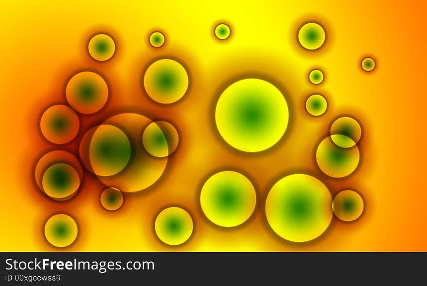 A abstract background image made up of colourful circles. A abstract background image made up of colourful circles.