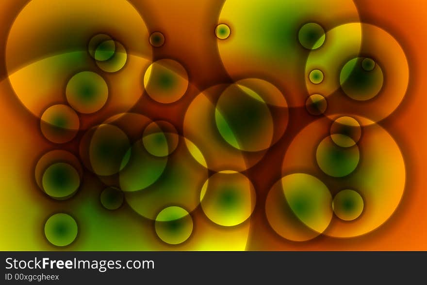 A abstract background image made up of colourful circles. A abstract background image made up of colourful circles.