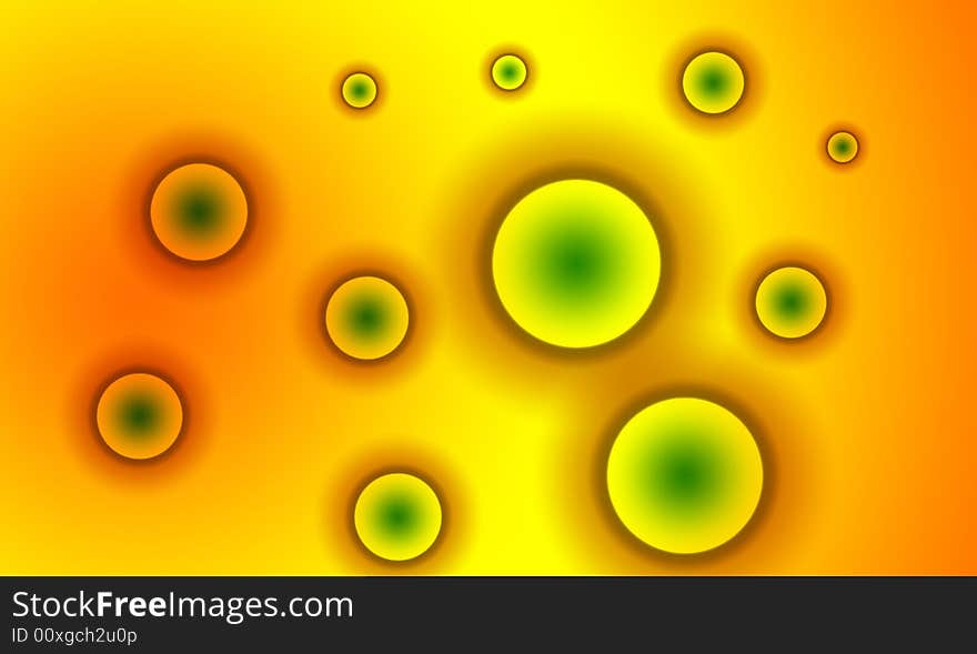 A abstract background image made up of colourful circles. A abstract background image made up of colourful circles.