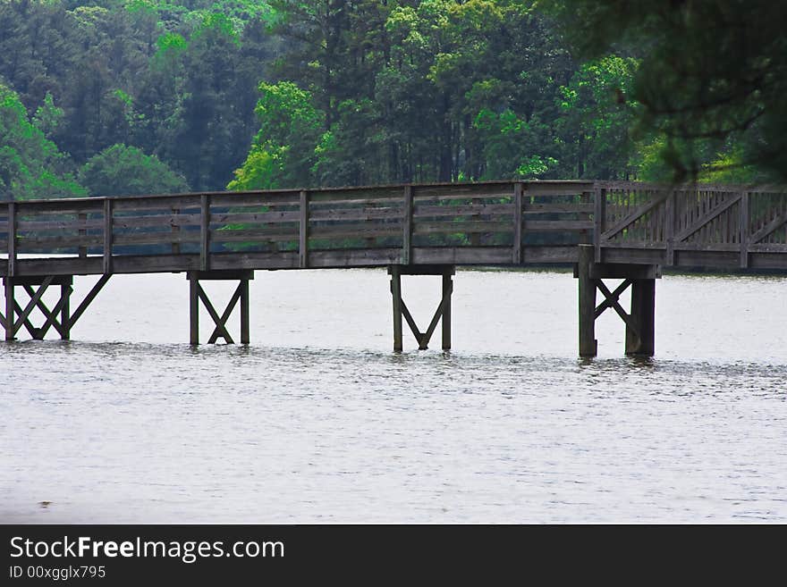 Bridge over the Fort Yargo Lake. Bridge over the Fort Yargo Lake