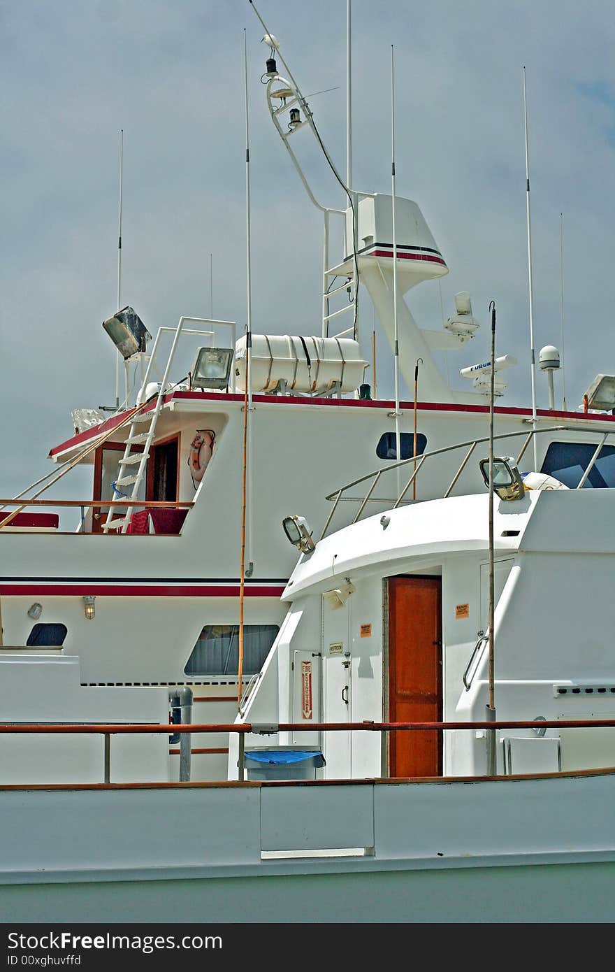 Fishing boats at a dock in the