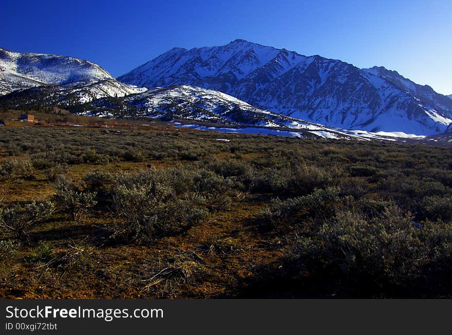 Another shot of Mount Tom in the Eastern Sierras. This was shot from the south side of the mountain. It is an HDR composed of 5 shots bracketed in 1 stop increments. The HDR was generated using Photomatix and then some post processing was done in Photoshop. Another shot of Mount Tom in the Eastern Sierras. This was shot from the south side of the mountain. It is an HDR composed of 5 shots bracketed in 1 stop increments. The HDR was generated using Photomatix and then some post processing was done in Photoshop.