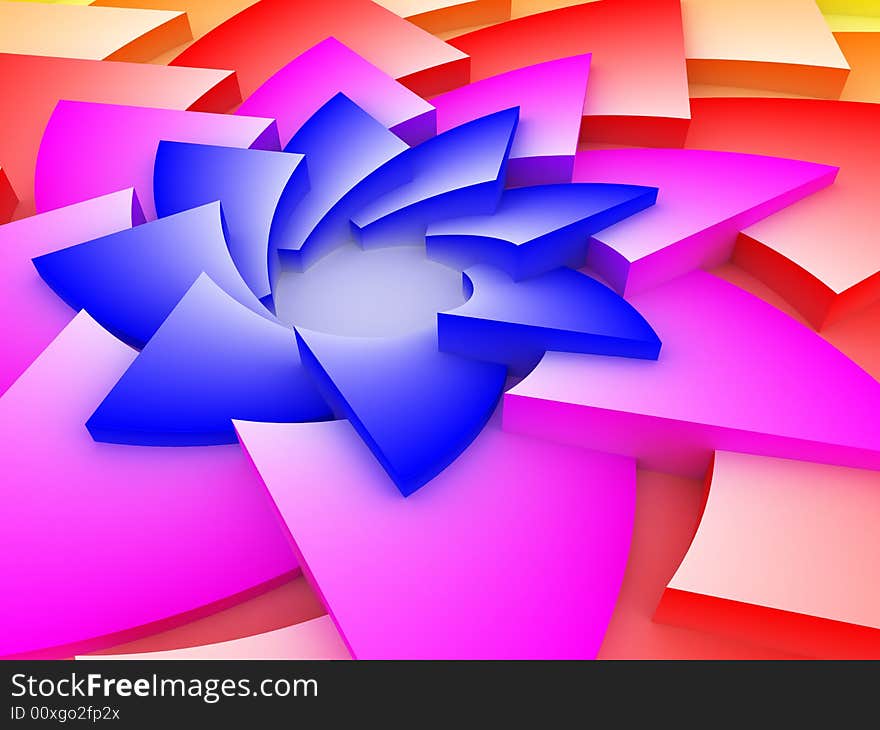 Abstract Spiraling Background