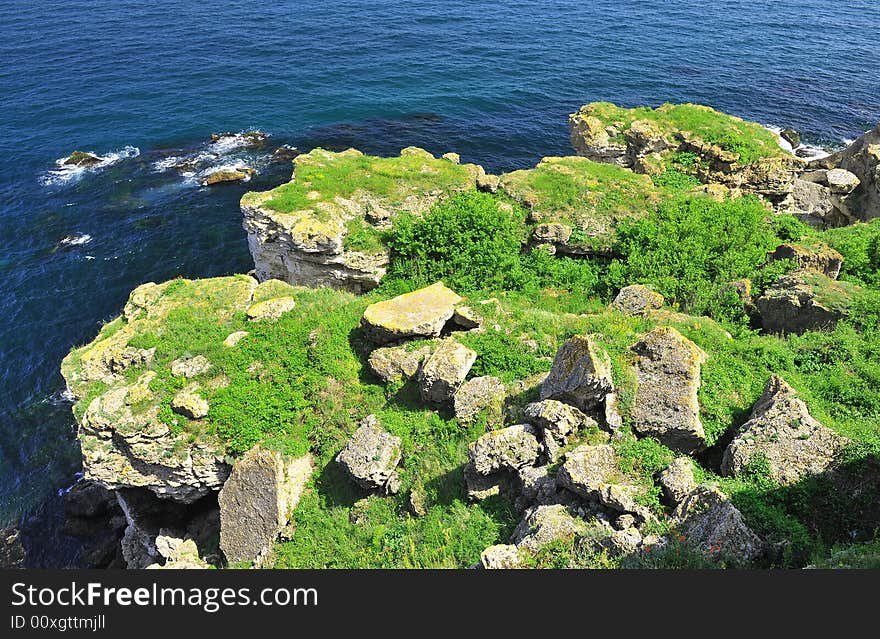 Coastal landscape from Bulgaria, Europe