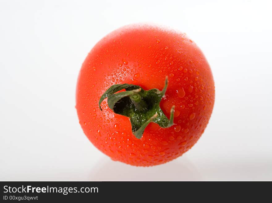 Fresh tomato, isolated on white