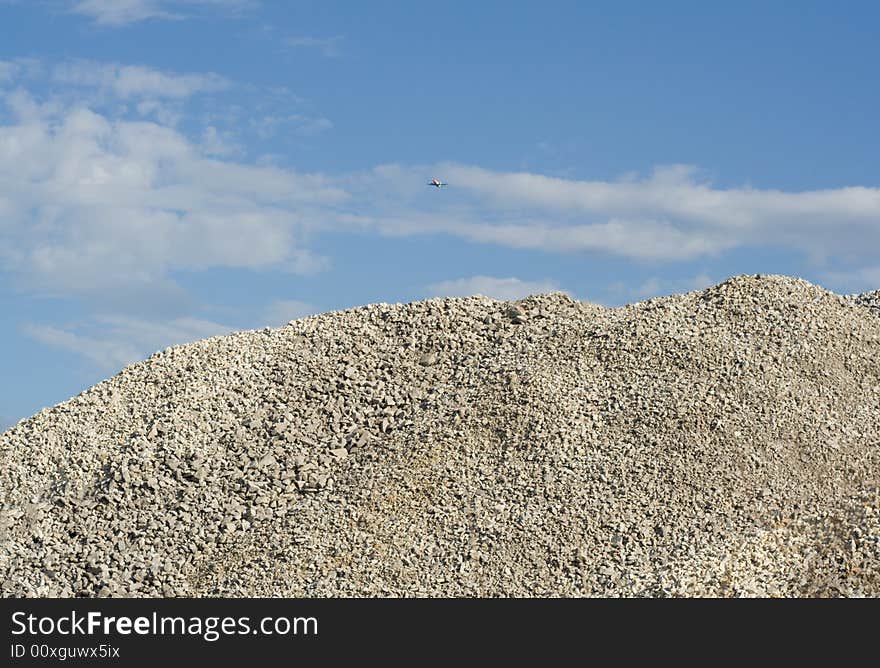 Heap of gravel