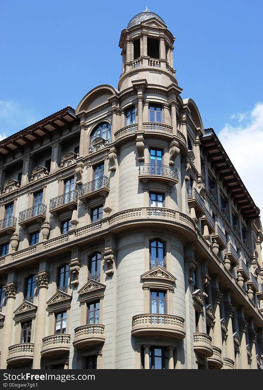 Beautiful art nouveau building of Barcelona. Beautiful art nouveau building of Barcelona