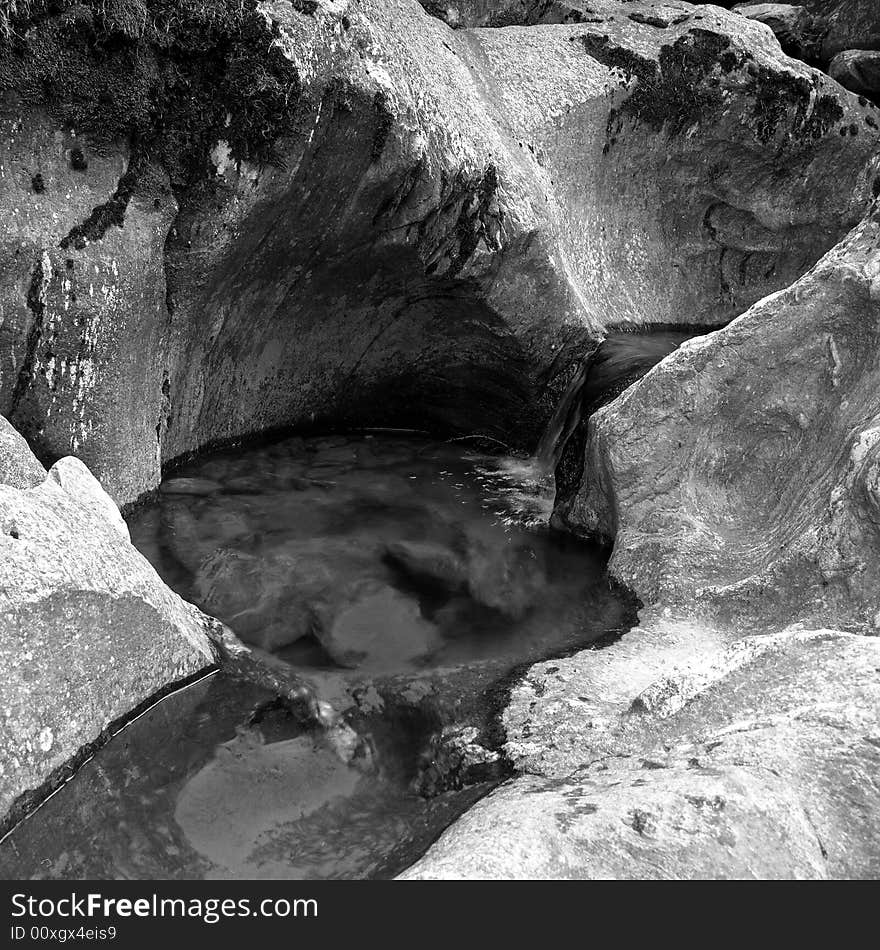 Water in a italian mountain