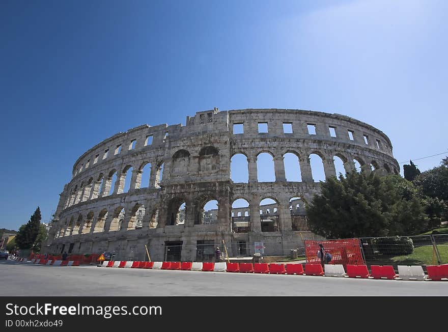 Roman arena in Pula