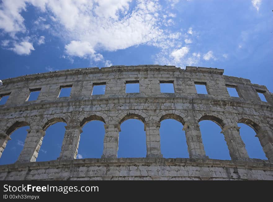 Roman arena in Pula