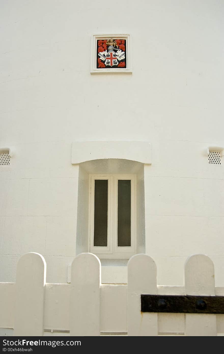 The gate leading to Southwold lighthouse, Suffolk. The gate leading to Southwold lighthouse, Suffolk