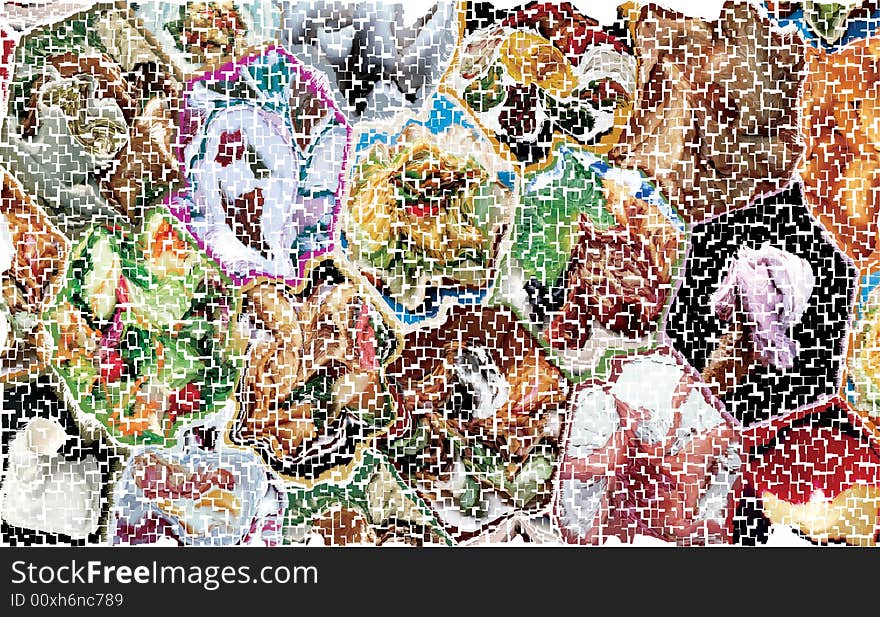 Tiles Background of vegitable, meat and fruits. Tiles Background of vegitable, meat and fruits