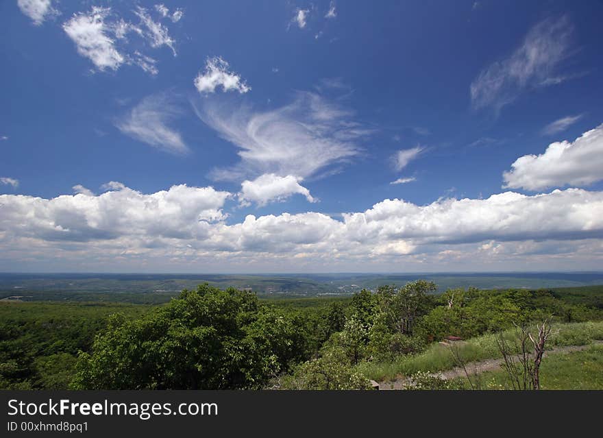 Landscape shot from the top of a mountain. Landscape shot from the top of a mountain.